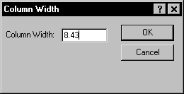 Column Width