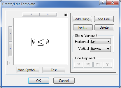 Create/Edit Template Dialog